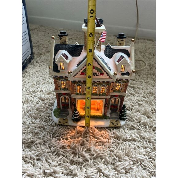 NIB Saturday Evening Post Norman Rockwell City Hall Freedom Of Speech Lighted Ho - Picture 5 of 15